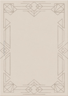 art decot 13531-ziggurats II - handgefertigter Teppich,  getuftet (Indien), 24x24 5ply Qualität